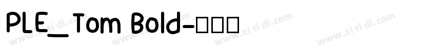 PLE_Tom Bold字体转换